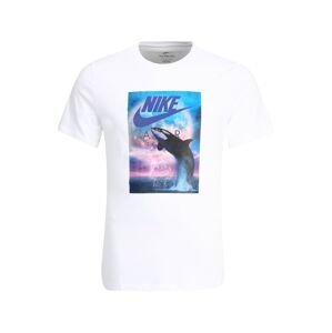 Nike Sportswear Tričko  modrá / orchideová / čierna / biela