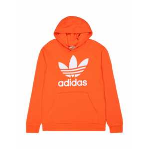 ADIDAS ORIGINALS Mikina 'Trefoil'  oranžová / biela