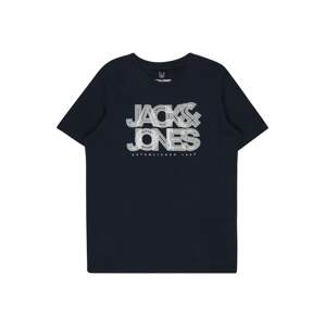 Jack & Jones Junior Tričko 'Booster'  námornícka modrá / biela