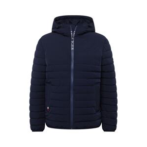 TOMMY HILFIGER Zimná bunda  námornícka modrá / biela / jasne červená