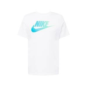 Nike Sportswear Tričko  vodová / modrozelená / biela