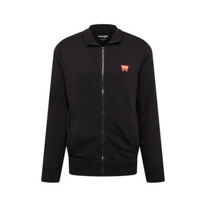 WRANGLER Tepláková bunda  oranžová / čierna / biela