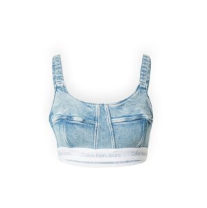 Calvin Klein Jeans Top  modrá denim