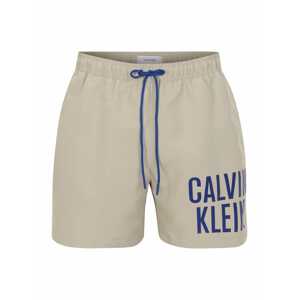 Calvin Klein Swimwear Plavecké šortky  indigo / sivobéžová