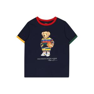 Polo Ralph Lauren Tričko  tmavomodrá / krvavo červená / zlatá žltá / tmavozelená