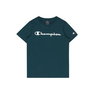 Champion Authentic Athletic Apparel Tričko  smaragdová / biela