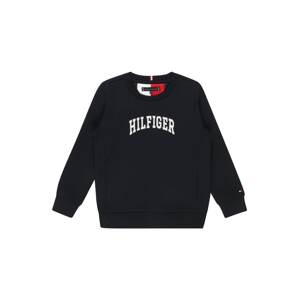 TOMMY HILFIGER Mikina  kobaltovomodrá / červená / biela