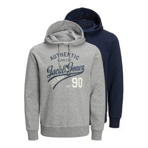 Jack & Jones Plus Mikina 'ETHAN'  modrá / námornícka modrá / sivá / antracitová / červená / biela