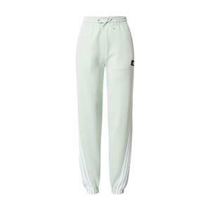 ADIDAS PERFORMANCE Športové nohavice  biela / čierna / pastelovo zelená