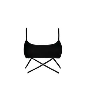 OW Collection Bikinový top 'TWIGA'  čierna