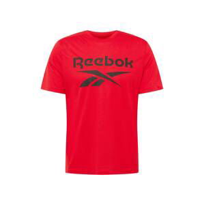 Reebok Sport Funkčné tričko  červená / čierna