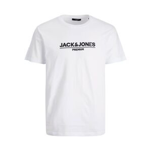 JACK & JONES Tričko 'Jadon'  čierna / biela