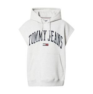 TOMMY HILFIGER Mikina  námornícka modrá / sivá melírovaná / čerešňová / biela