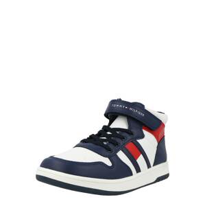 TOMMY HILFIGER Tenisky  tmavomodrá / jasne červená / biela