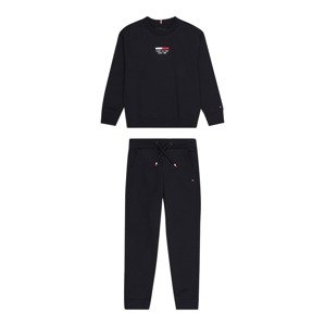 TOMMY HILFIGER Joggingová súprava  tmavomodrá / červená / biela