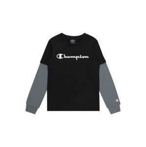 Champion Authentic Athletic Apparel Tričko  čierna / modrosivá / biela