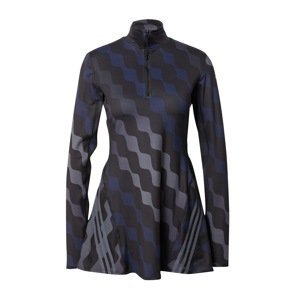 ADIDAS PERFORMANCE Športové šaty 'Marimekko Run 3-Stripes'  námornícka modrá / sivá / čierna