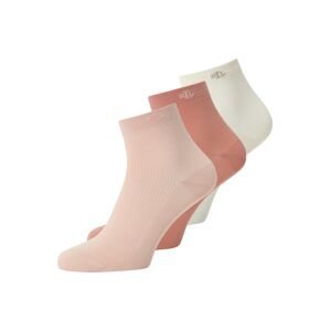Lauren Ralph Lauren Ponožky  staroružová / rosé / krémová / kaki
