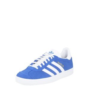 ADIDAS ORIGINALS Nízke tenisky 'GAZELLE'  biela / zlatá / kráľovská modrá