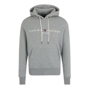 TOMMY HILFIGER Mikina  biela / červená / námornícka modrá / sivá