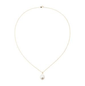 ENAMEL Copenhagen Retiazka 'Necklace, Baroque Pearl'  zlatá / perlovo biela