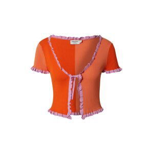 NA-KD Tričko  levanduľová / oranžová / tmavooranžová