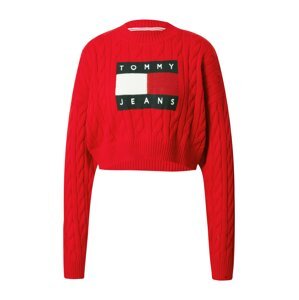 Tommy Jeans Sveter  modrá / červená / biela