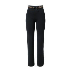 Calvin Klein Jeans Nohavice  čierna / svetlohnedá