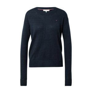 TOMMY HILFIGER Sveter  tmavomodrá / červená / biela