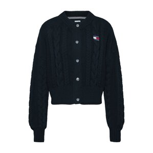 Tommy Jeans Kardigán  modrá / čierna / biela