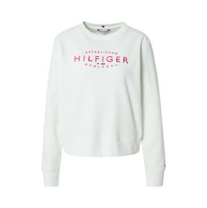 TOMMY HILFIGER Mikina  nebielená / červená