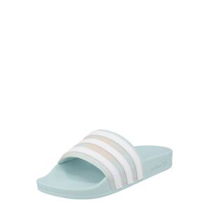 ADIDAS ORIGINALS Plážové / kúpacie topánky 'Adilette'  pastelovo modrá / marhuľová / biela