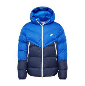 Nike Sportswear Zimná bunda  modrá / tmavomodrá / biela