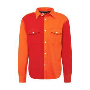 TOMMY HILFIGER Košeľa  červená / oranžová