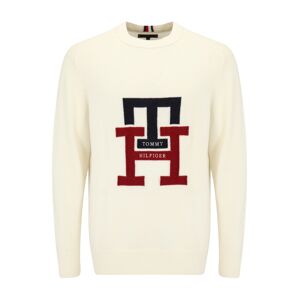 Tommy Hilfiger Big & Tall Sveter  tmavomodrá / tmavočervená / biela ako vlna