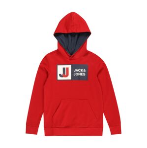 Jack & Jones Junior Mikina  námornícka modrá / červená / biela