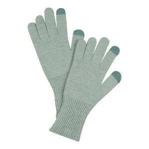 ONLY Prstové rukavice 'ASTRID'  pastelovo zelená / petrolejová
