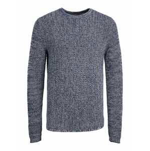 JACK & JONES Sveter 'Phil'  námornícka modrá / biela