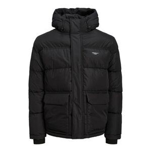 JACK & JONES Prechodná bunda 'Sence'  čierna / biela