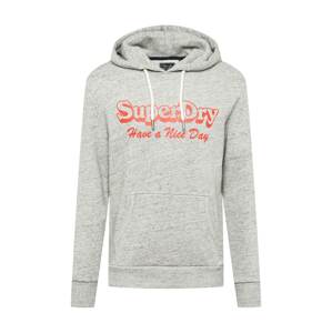 Superdry Mikina  sivá / oranžová