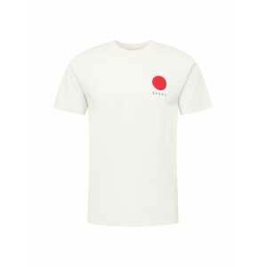 EDWIN Tričko 'Japanese Sun'  biela / červená / čierna