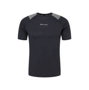 Champion Authentic Athletic Apparel Funkčné tričko  čierna / biela / sivá