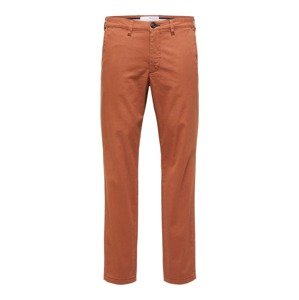 SELECTED HOMME Chino nohavice 'Miles'  biela / karamelová