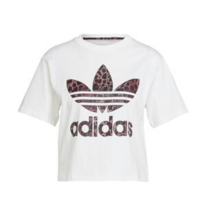 ADIDAS ORIGINALS Tričko 'Logo'  purpurová / čierna / biela