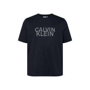 Calvin Klein Big & Tall Tričko  tmavomodrá / biela