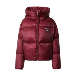 TOMMY HILFIGER Zimná bunda  námornícka modrá / vínovo červená / biela