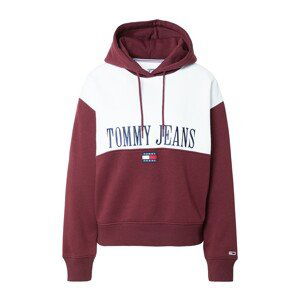 Tommy Jeans Mikina  námornícka modrá / bordová / biela