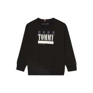 TOMMY HILFIGER Mikina  námornícka modrá / čierna / biela