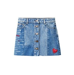 Desigual Sukňa  modrá denim / zmiešané farby