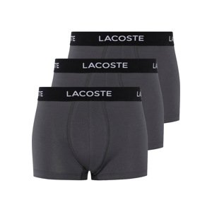 LACOSTE Boxerky  grafitová / čierna / biela